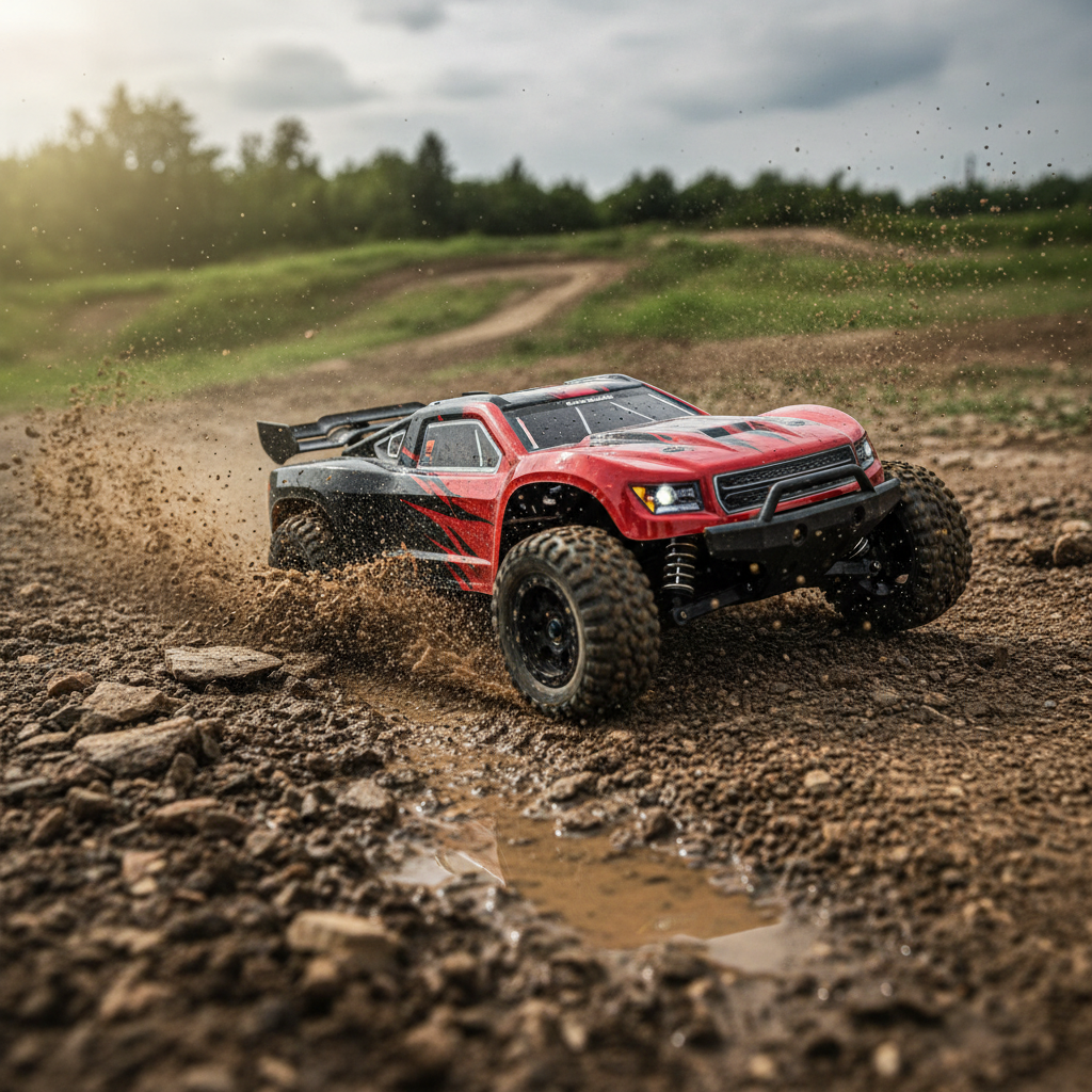 1:14 Scale RC Cars for Adults, 60KPH High Speed RC Truggy, 4X4 Off-Road Remote Control Truck, Waterproof Electric Car