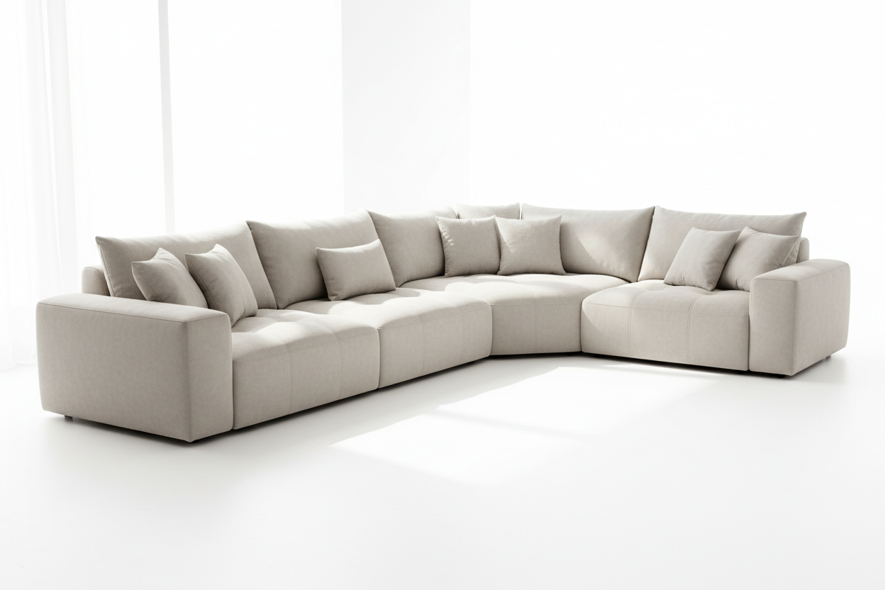 Novilla 106" Modular Sectional Sofa, Modern Cloud Sectional Couch with Smarts Coil™ Support, U-Shape Boneless Couch for Living