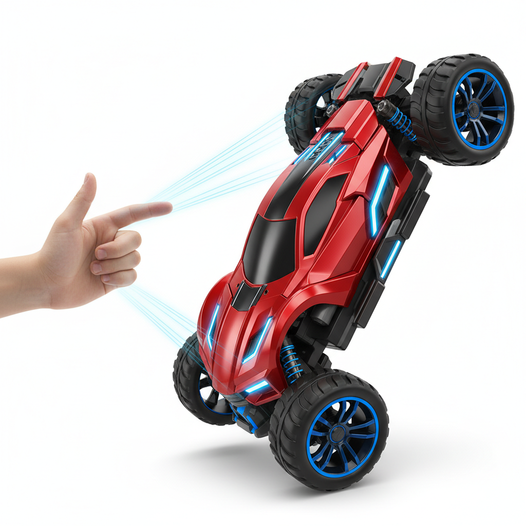 ZMMB Gesture Sensing RC Stunt Car - Best Gifts for Boys 6-12 Year Old 360° Rotating 4WD Remote Control Transform Hand